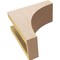 Ekena Millwork 4"W x 8"D x 8"H Classic Stockport Rough Cedar Woodgrain TimberThane Corbel, Primed Tan CORUR04X08X08STORCPR - alternate 5